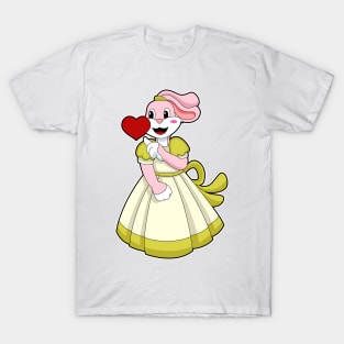 Rabbit as Bride with Wedding dress T-Shirt